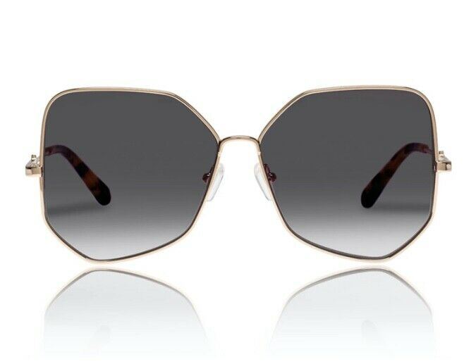Karen Walker Black Diamond Sunglasses | Gold Metal, Oversized, Gradient $380RP