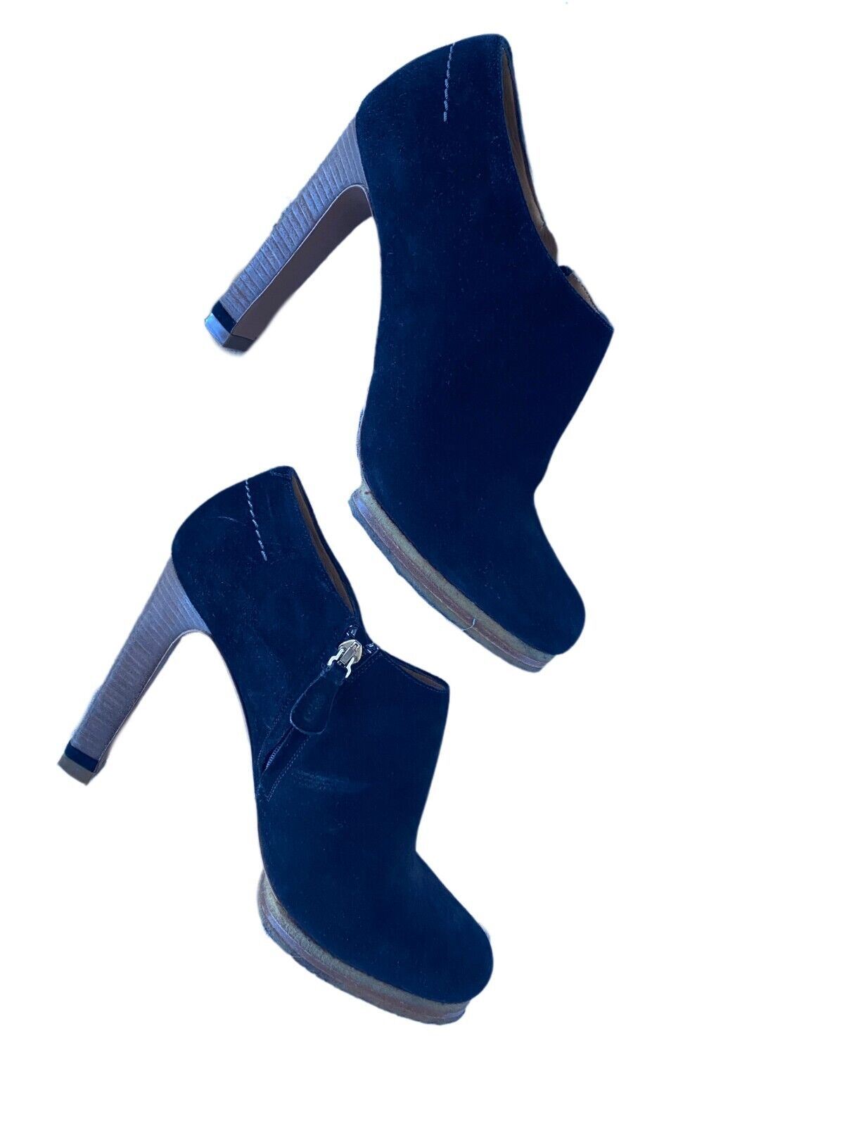 Chloe Ankle Boots | Suede Bootie, Platform, Heels, Black, Size 39, WORN ONCE