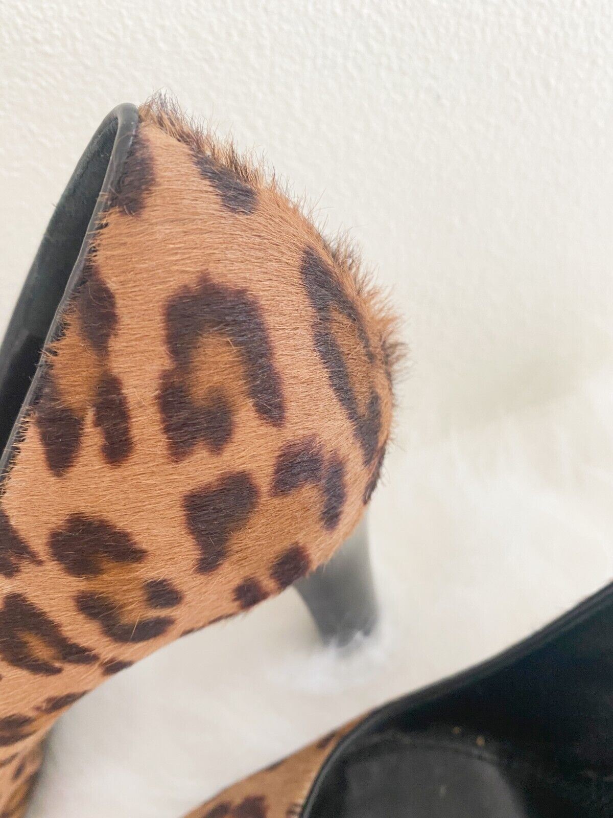 Ralph Lauren Collection Leopard Print Heels | Pumps Leather, Size US 7, Leather