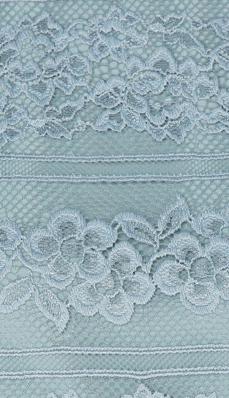 Alice + Olivia Maureen Lace Mini Dress | Size 10 US, Open Back, Lined, Sky Blue