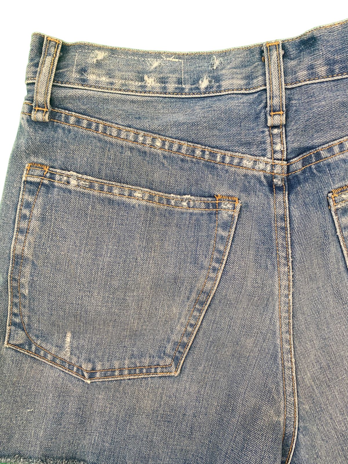 rag & bone Denim Maya High Rise Shorts| Medland Blue, Zipper, Sz 28, Light Wash