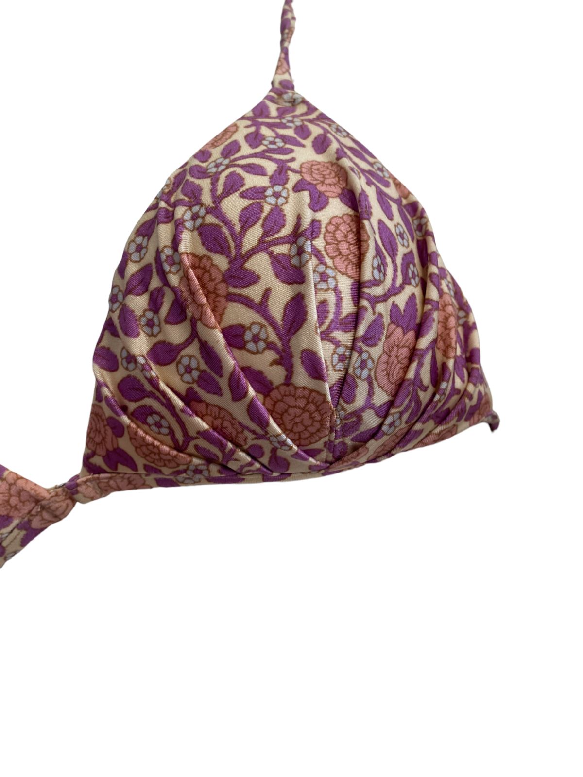 Zimmermann Caravan Tuck Bikini | Pink Floral, Shoulder/Pant ties, Triangle Top