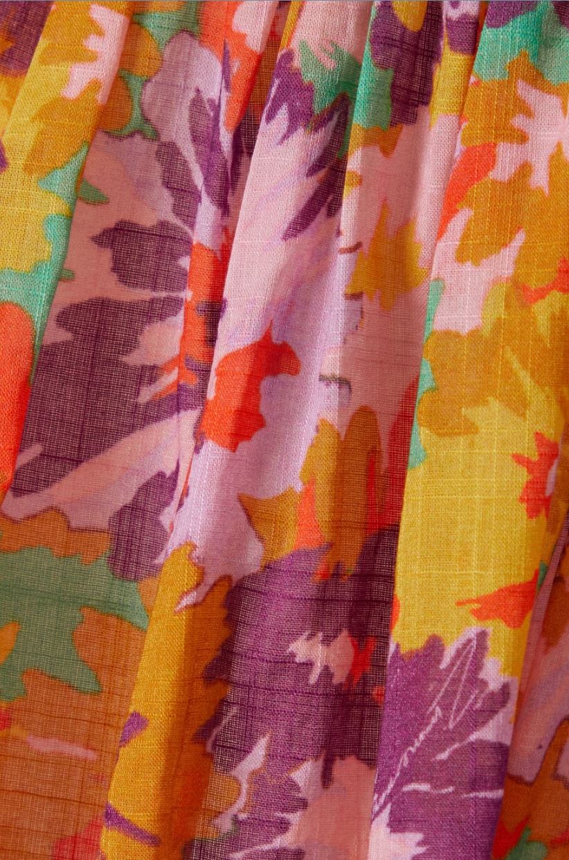 Zimmermann Violet Twist Front Mini Dress |Floral, Cotton, Great Maternity option