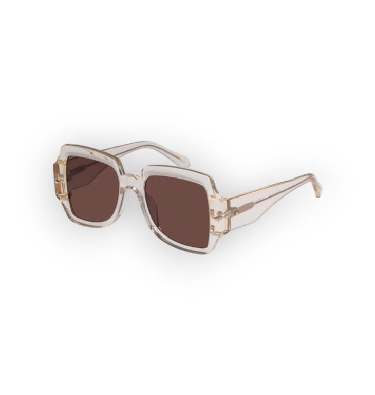 Karen Walker  Ultra Vulture Sunglasses | Vintage Clear, Oversized, Eco-Friendly