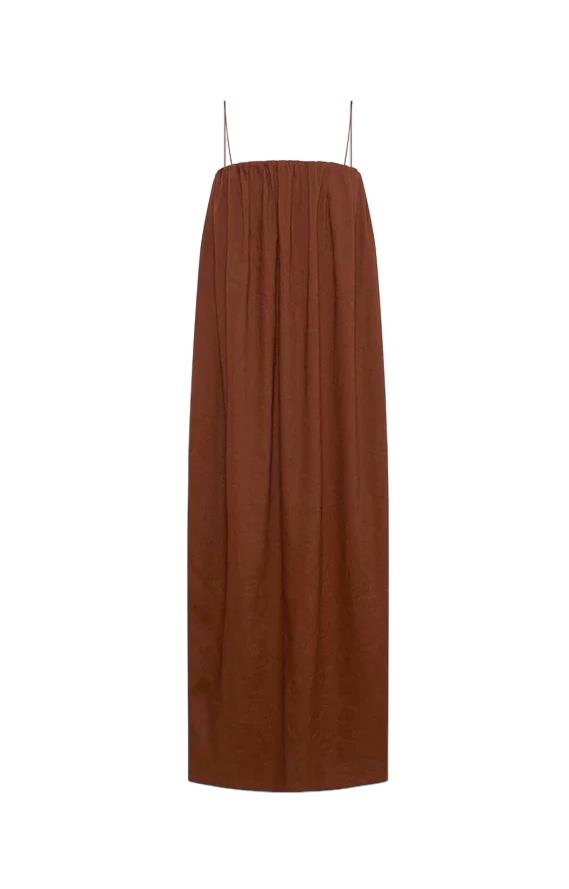 CAMILLA AND MARC | Fleur Gathered Dress | Rust / 10 | Clothing | Dresses CAMILLA AND MARC | Fleur Gathered Dress | Rust / 10 | Clothing | Dresses