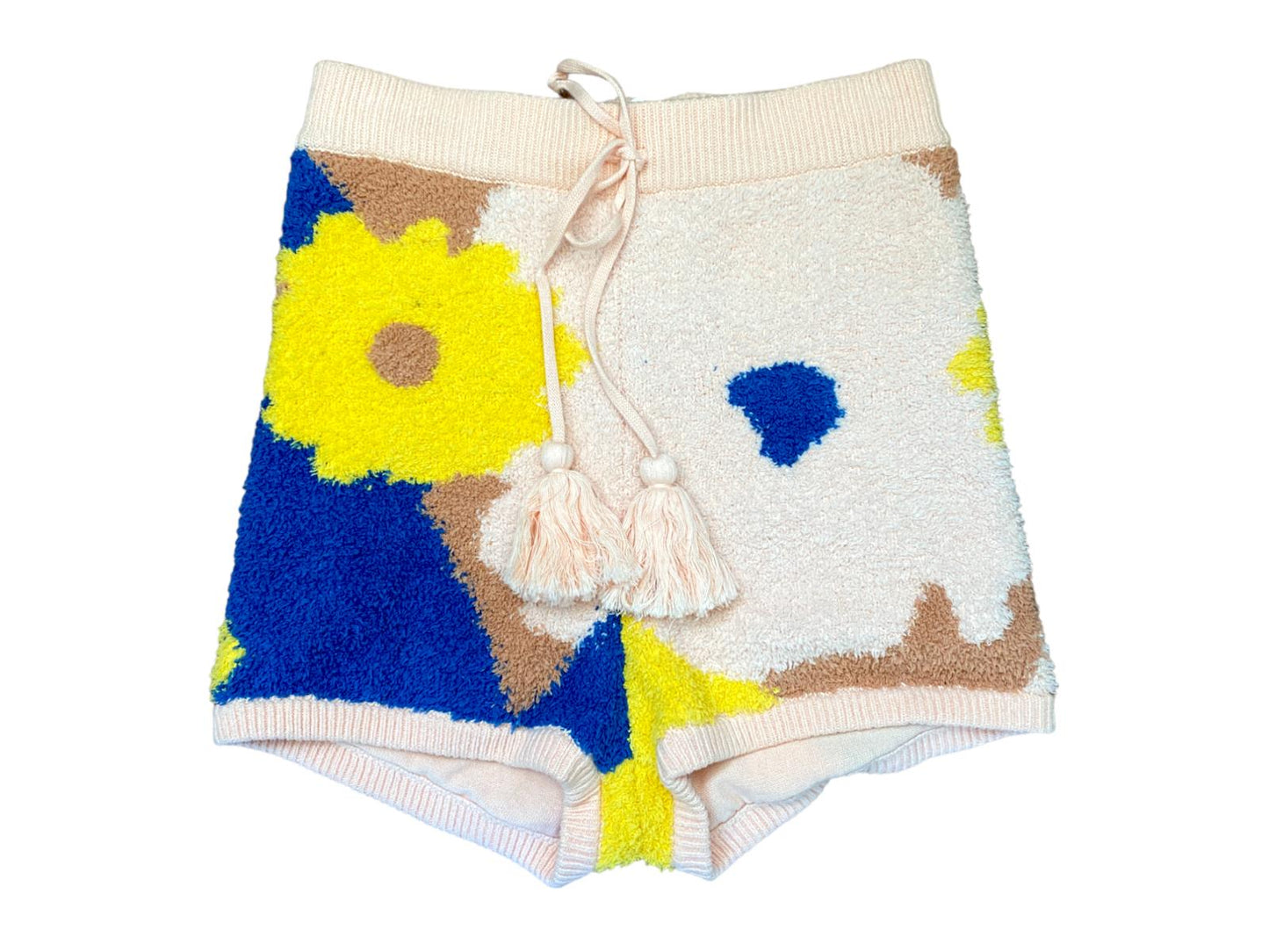 Alice McCall Sweet Talk Shorts |Sz S, Pink, Fluffy Knit/Terry, Pink/Peach Floral