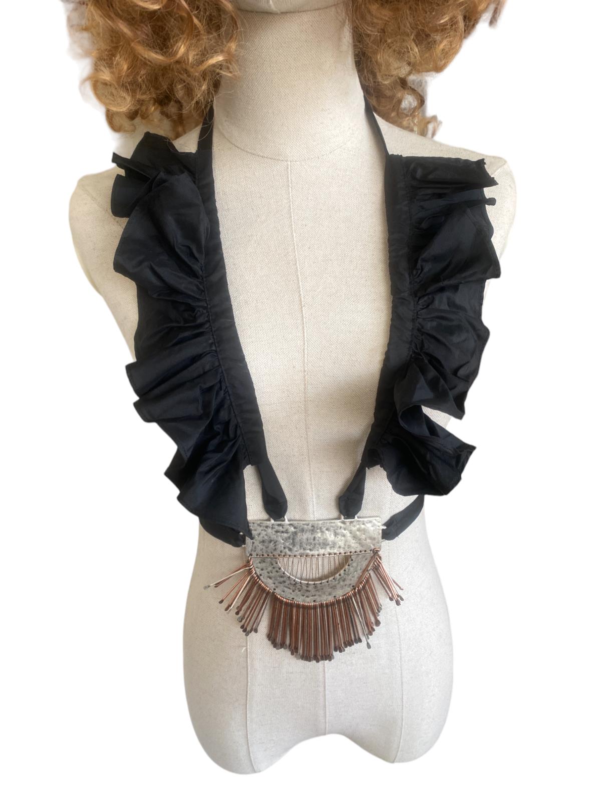 Sass & Bide Semi-Vintage Harness/Body Jewellery, Festival, Black, Silk Harness