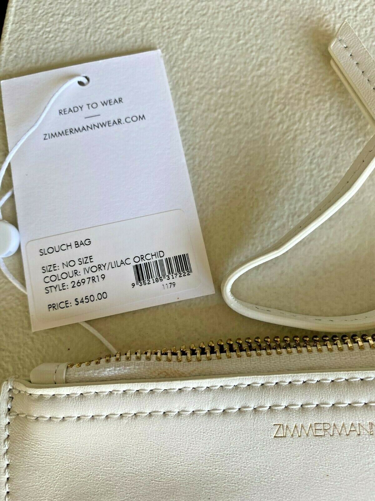 Zimmermann Slouch Bag | Crossbody, Silk, Leather Wallet, Handbag Floral $650 RRP