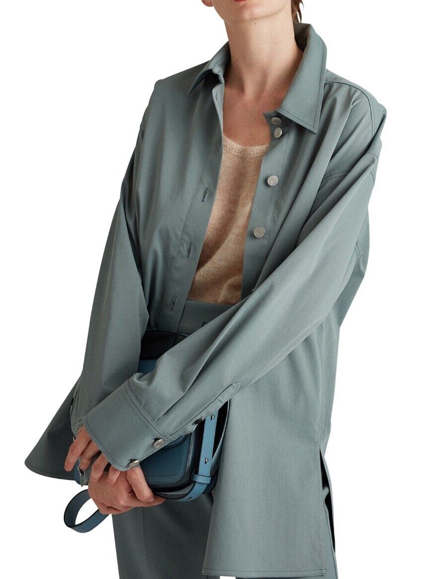 Camilla and Marc Nelle Jacket | Teal Blue, Relaxed Fit, Denim Shirt, Casual Top