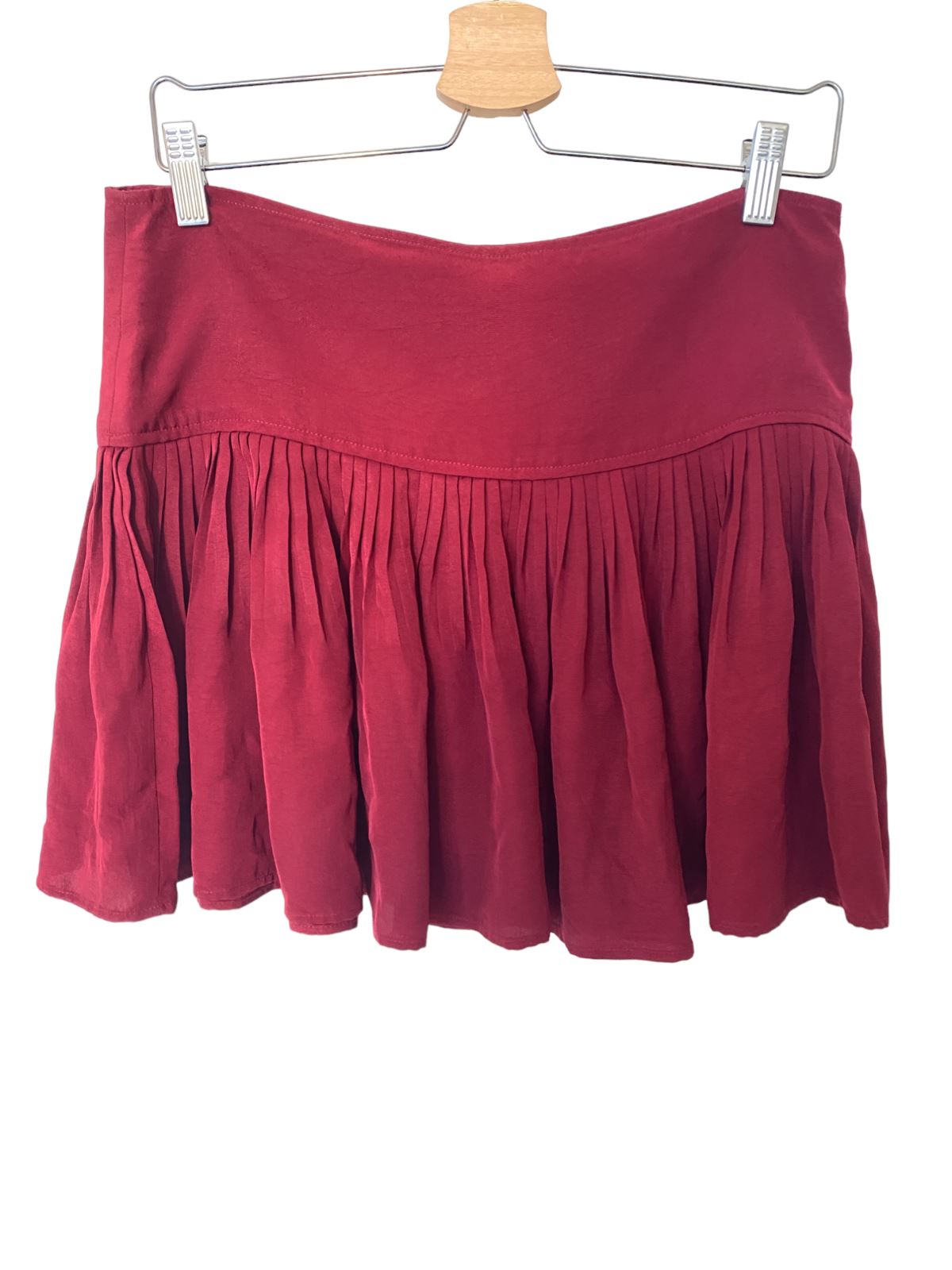 ISABEL MARANT ÈTOILE mini skirt | Red/Burgundy, Size 38 or Medium, Fit & Flare