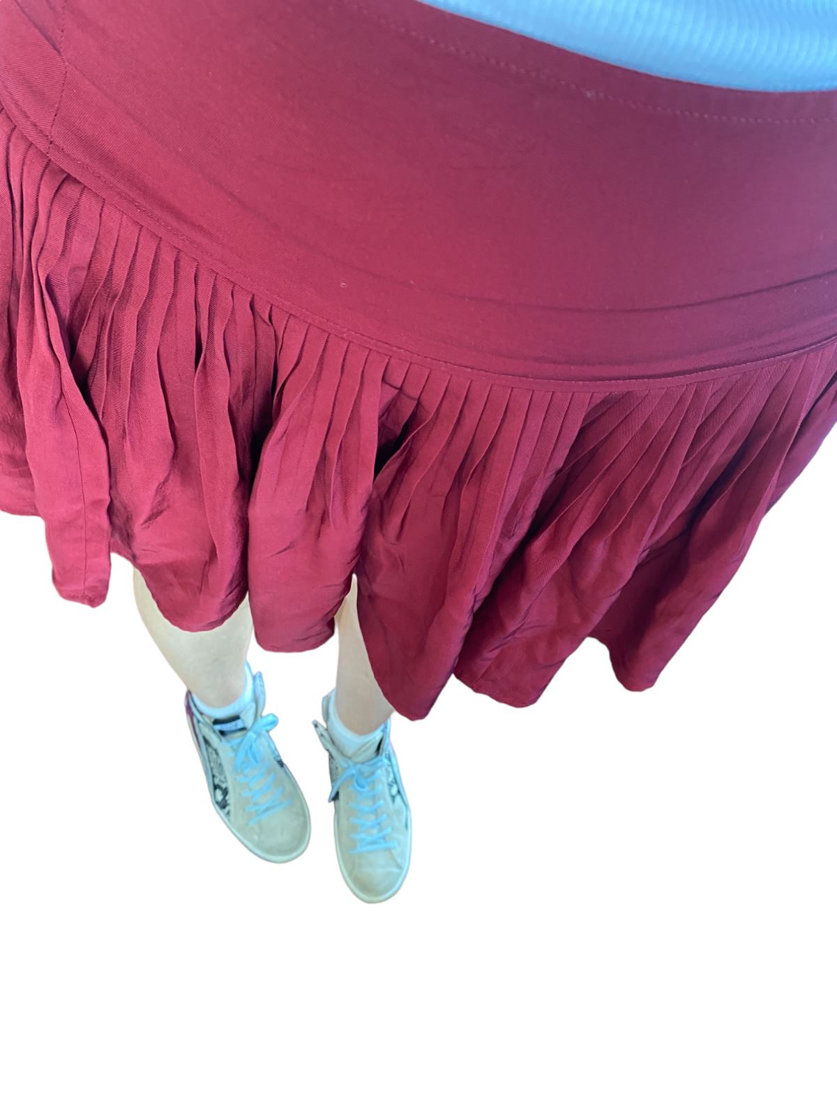 ISABEL MARANT ÈTOILE mini skirt | Red/Burgundy, Size 38 or Medium, Fit & Flare