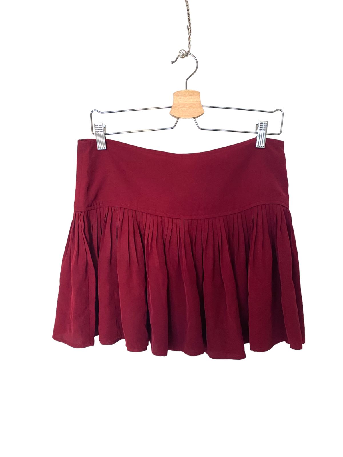 ISABEL MARANT ÈTOILE mini skirt | Red/Burgundy, Size 38 or Medium, Fit & Flare