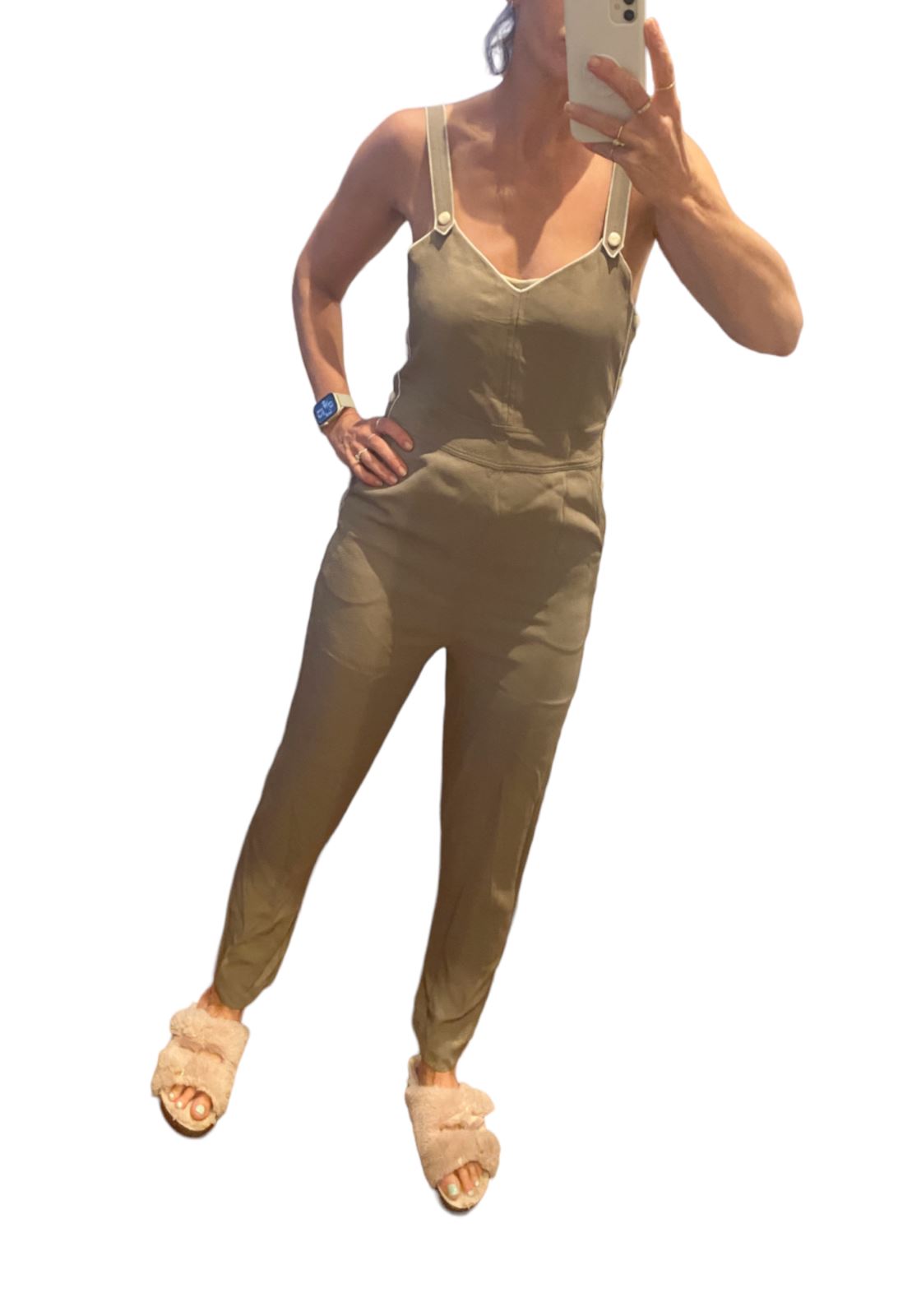 Rag & Bone Tia Jumpsuit | Overalls, Buttons, Khaki, Fits Size AU Sz 6 to AU 10