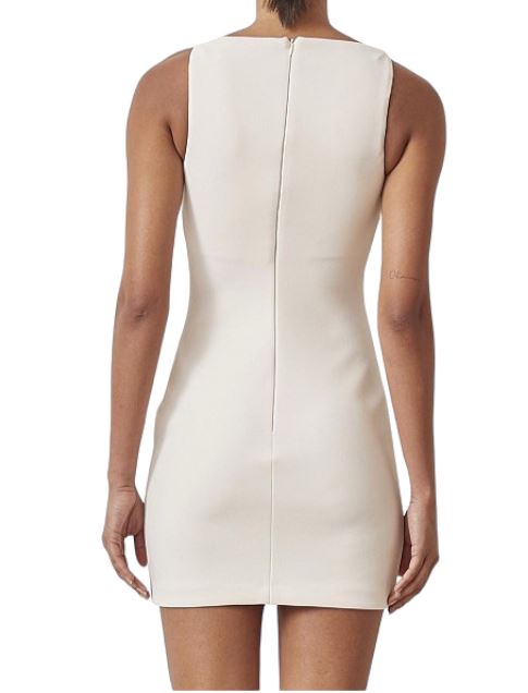 BEC + BRIDGE Raphaela Mini Dress | Vanilla/Off White, Thick & Stretch, Bridal