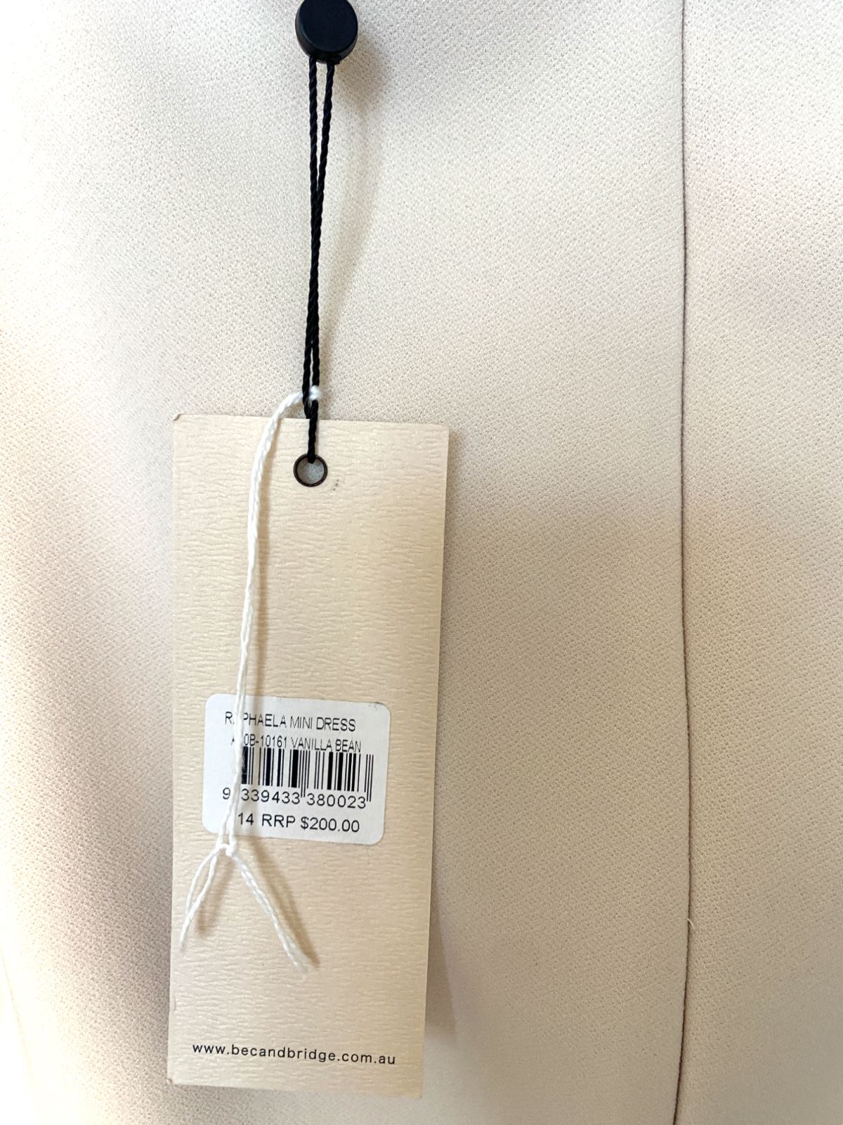 BEC + BRIDGE Raphaela Mini Dress | Vanilla/Off White, Thick & Stretch, Bridal