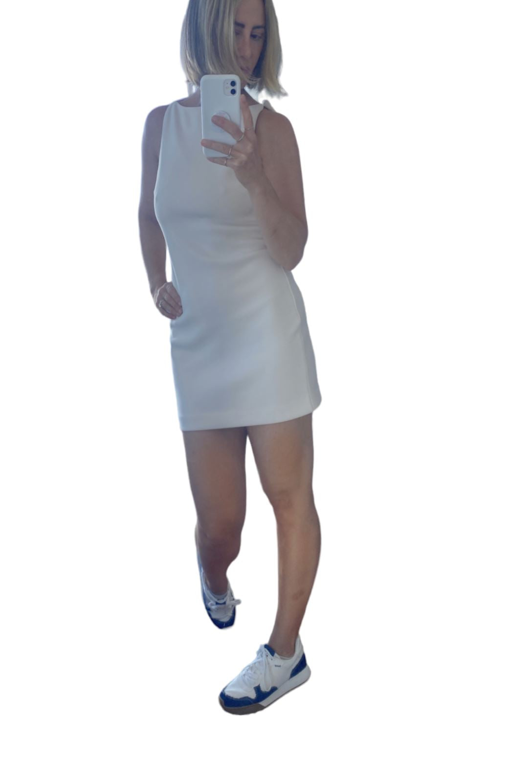 BEC + BRIDGE Raphaela Mini Dress | Vanilla/Off White, Thick & Stretch, Bridal