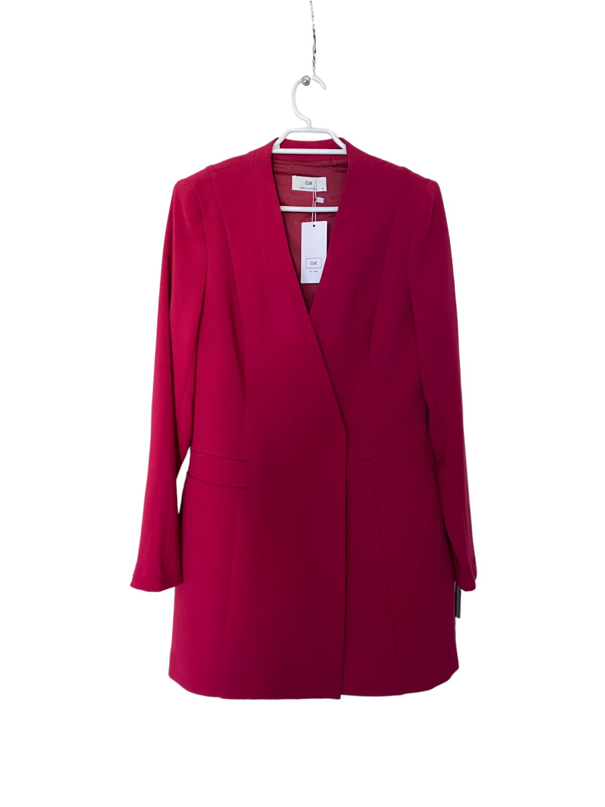 CUE Blazer Dress OR Blazer |Pink, Jacket, Shoulder Pads, Sustainable