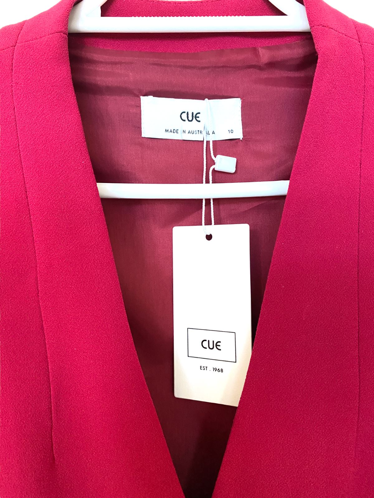 CUE Blazer Dress OR Blazer |Pink, Jacket, Shoulder Pads, Sustainable