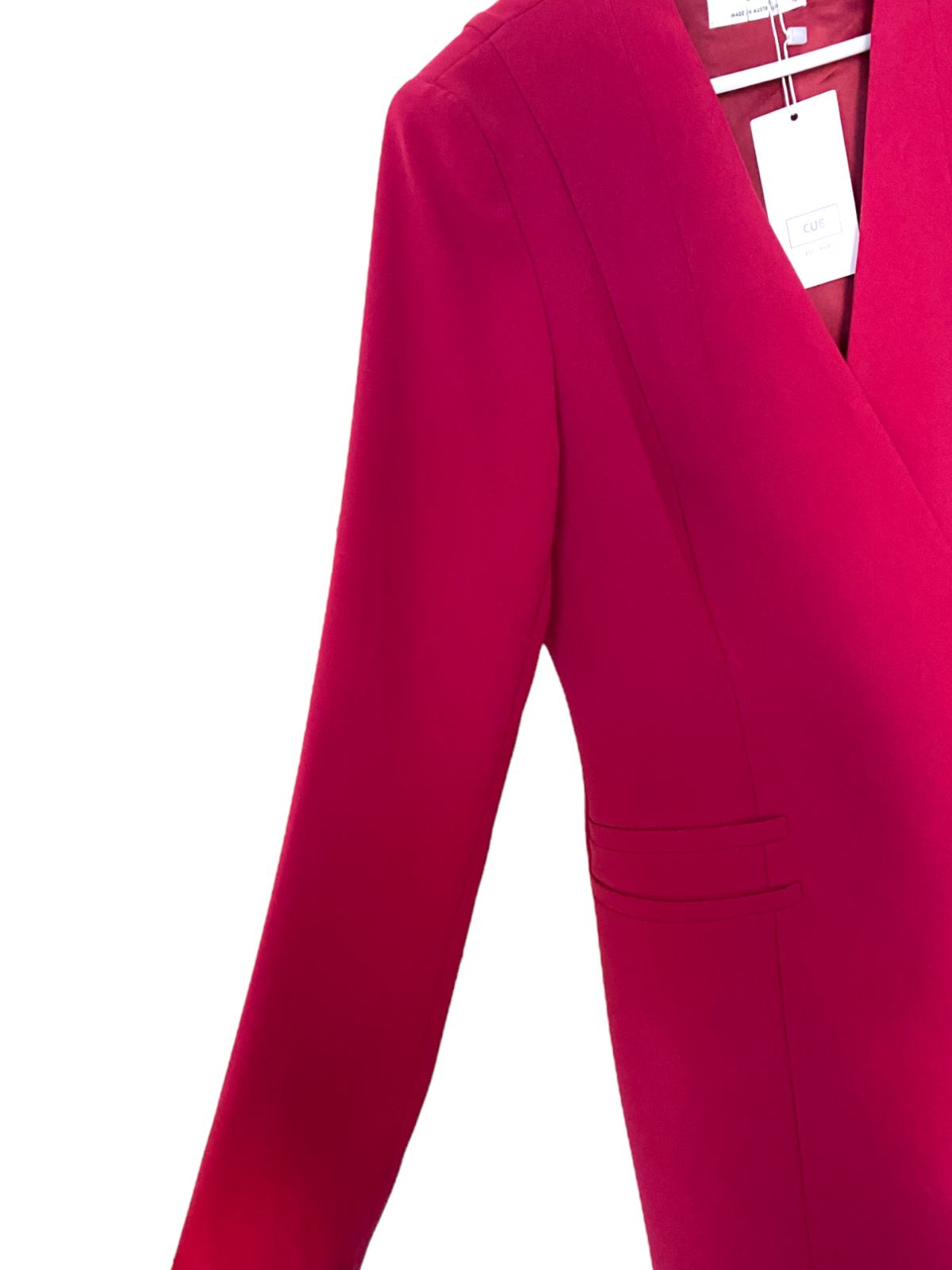 CUE Blazer Dress OR Blazer |Pink, Jacket, Shoulder Pads, Sustainable