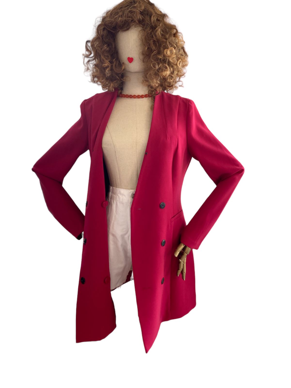 CUE Blazer Dress OR Blazer |Pink, Jacket, Shoulder Pads, Sustainable