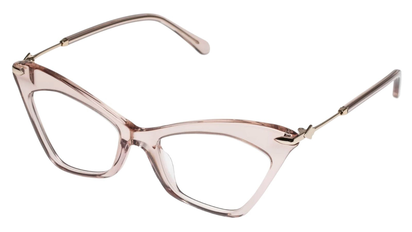 Karen Walker Margaret Optical Glasses| Clear Blush Pink Acetate Cat Eye Frames