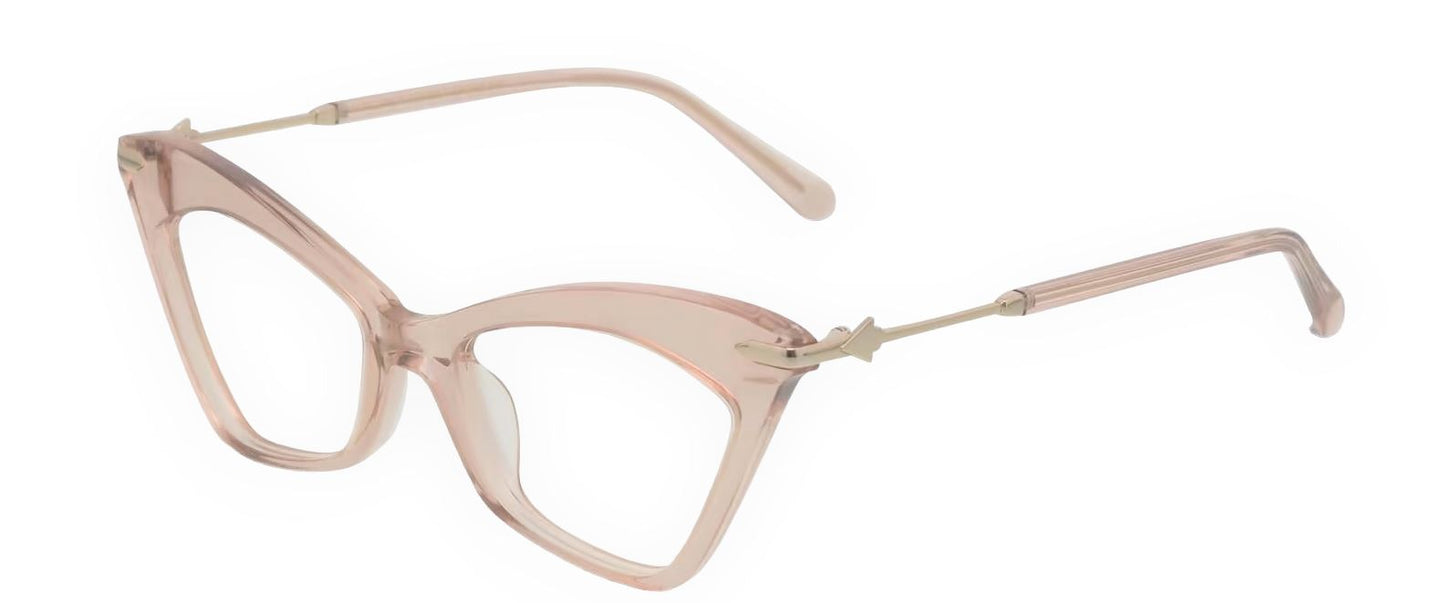 Karen Walker Margaret Optical Glasses| Clear Blush Pink Acetate Cat Eye Frames