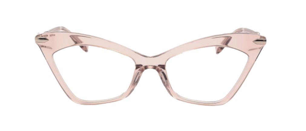 Karen Walker Margaret Optical Glasses| Clear Blush Pink Acetate Cat Eye Frames