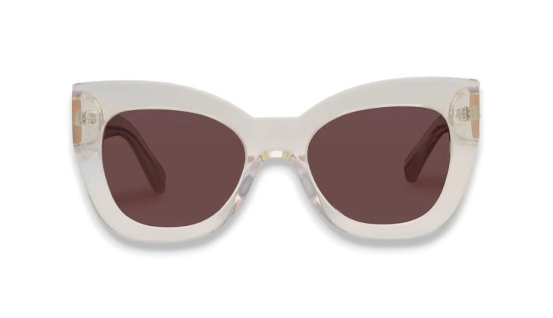 Karen Walker Northern Lights Sunglasses | Vintage Clear, Cats Eye, Oversized