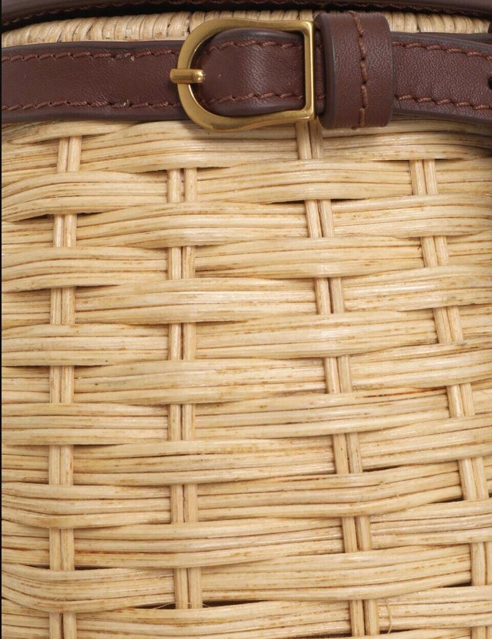 Zimmermann Wicker Cross Body Bag | Leather / Straw, Beige / Brown