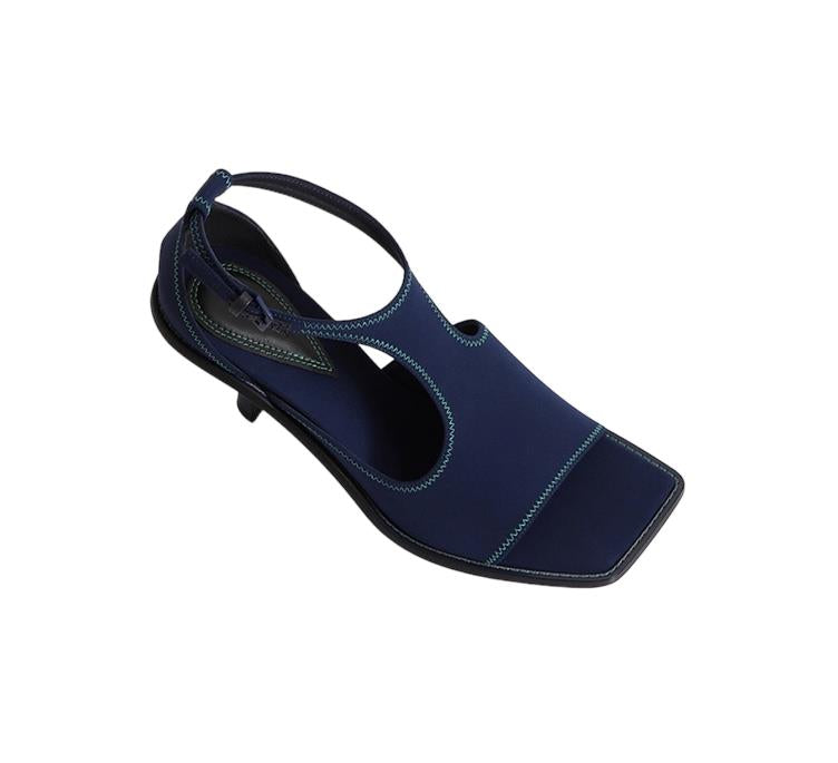 Zimmermann Scuba Sandal 65 | Heeled, Dark Cobalt, Blue, Neoprene / Leather sole