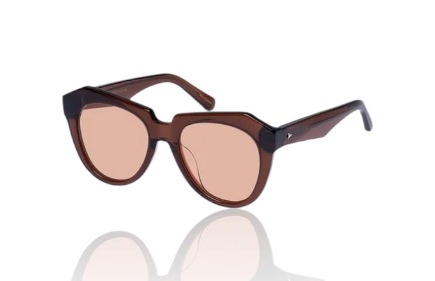 Karen Walker Number One Sunglasses |Tobacco/Brown, Cat Eye, Biodegradable & Eco