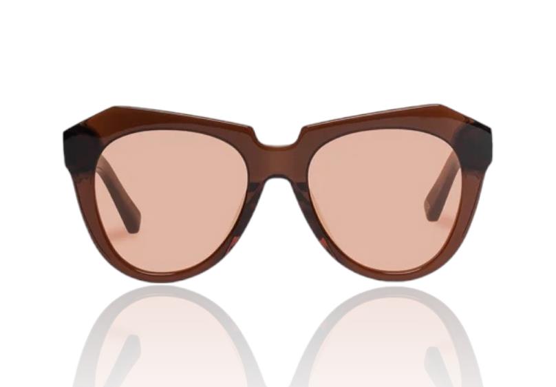 Karen Walker Number One Sunglasses |Tobacco/Brown, Cat Eye, Biodegradable & Eco