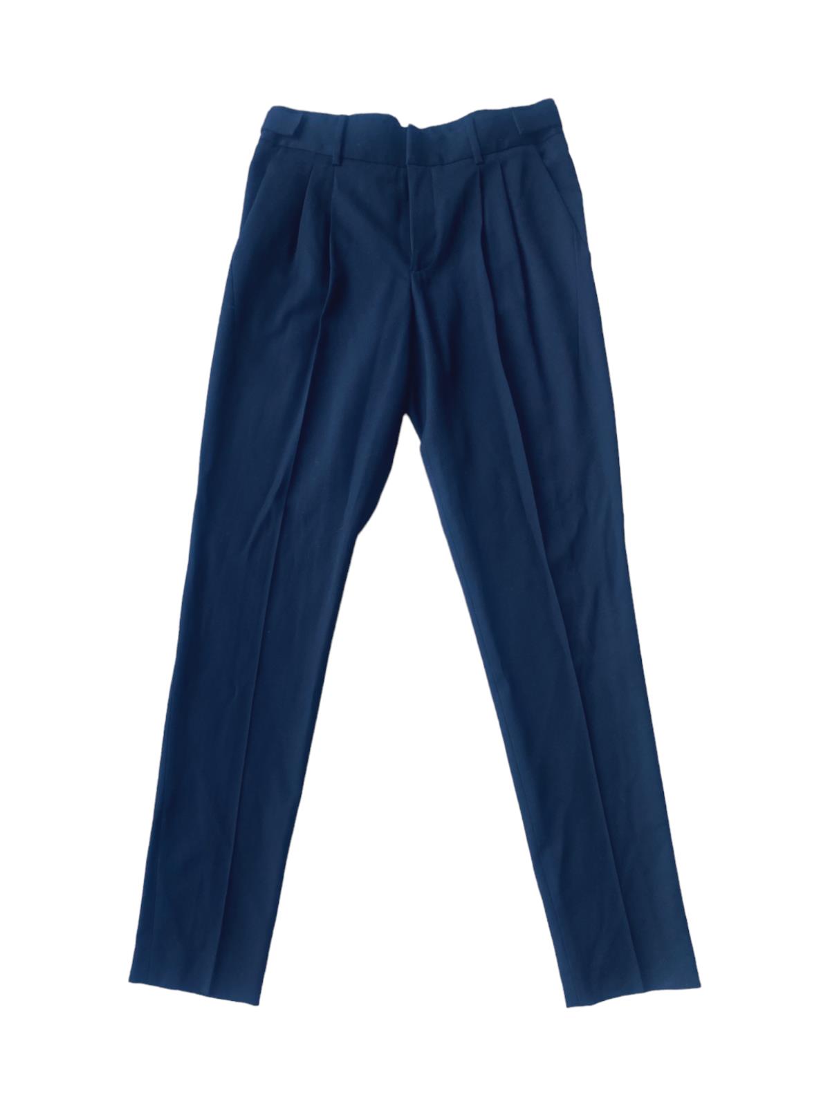 HELMUT LANG Black Pants/Trousers | Stretch Wool, Sz 8 USA, Business /Tailored