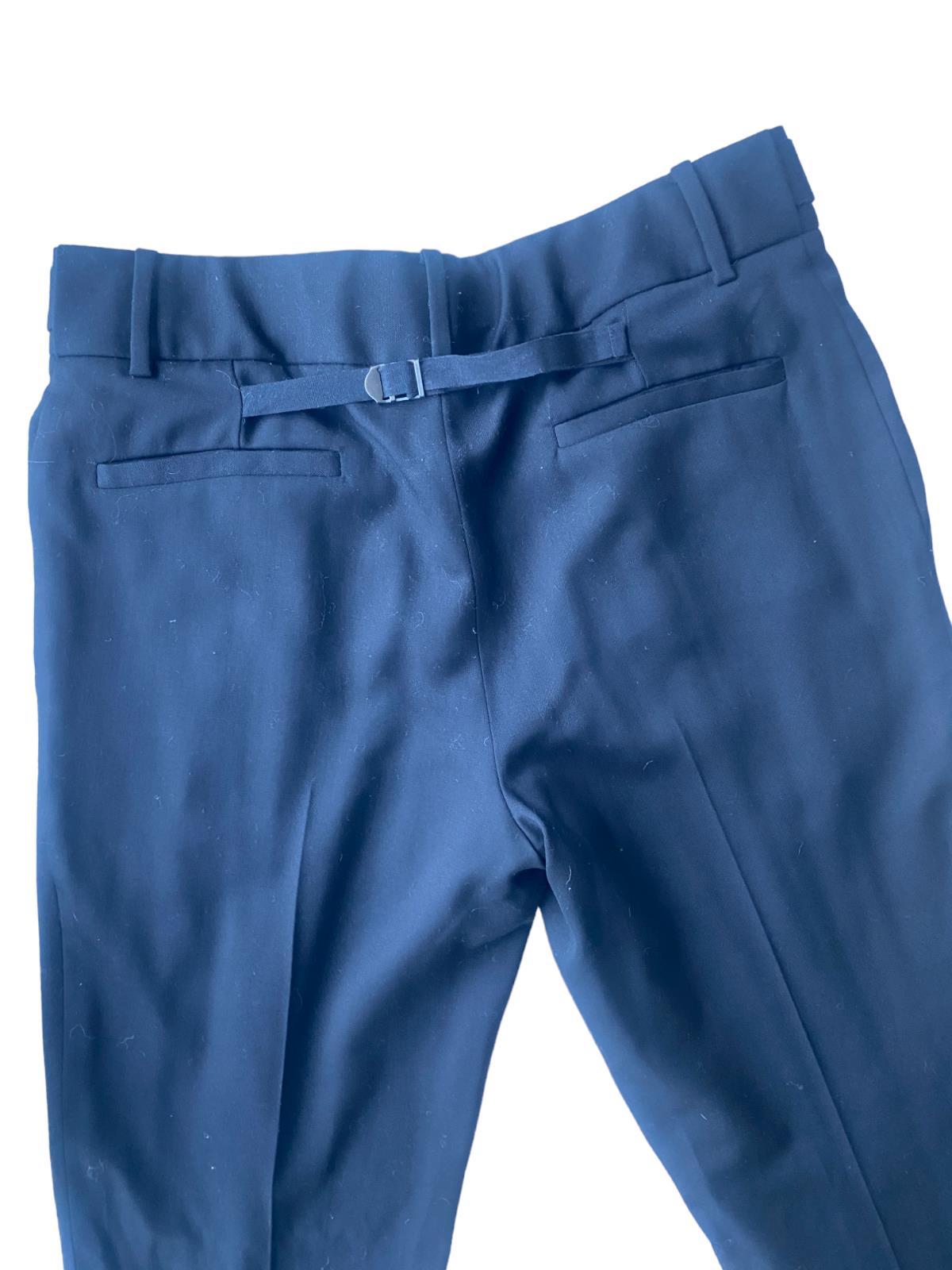 HELMUT LANG Black Pants/Trousers | Stretch Wool, Sz 8 USA, Business /Tailored