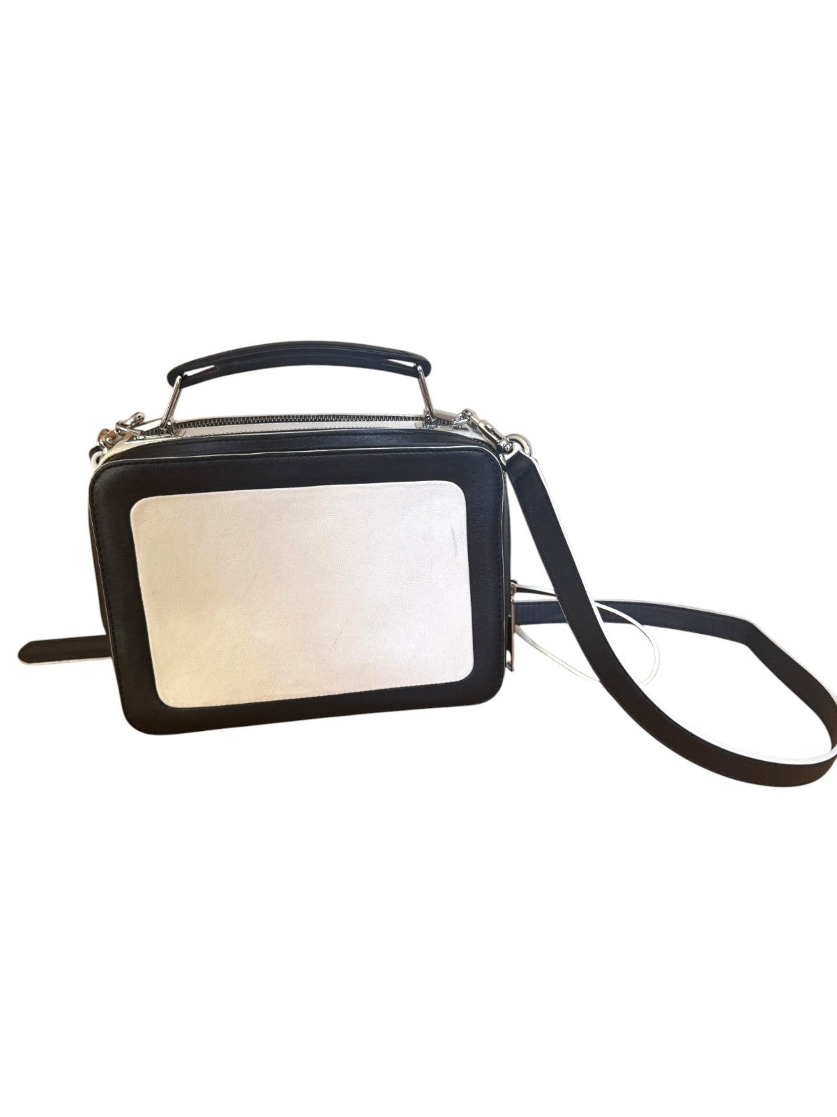 Marc Jacobs The Box Bag | Crossbody/Shoulder, Black & White, Leather, Top Handle