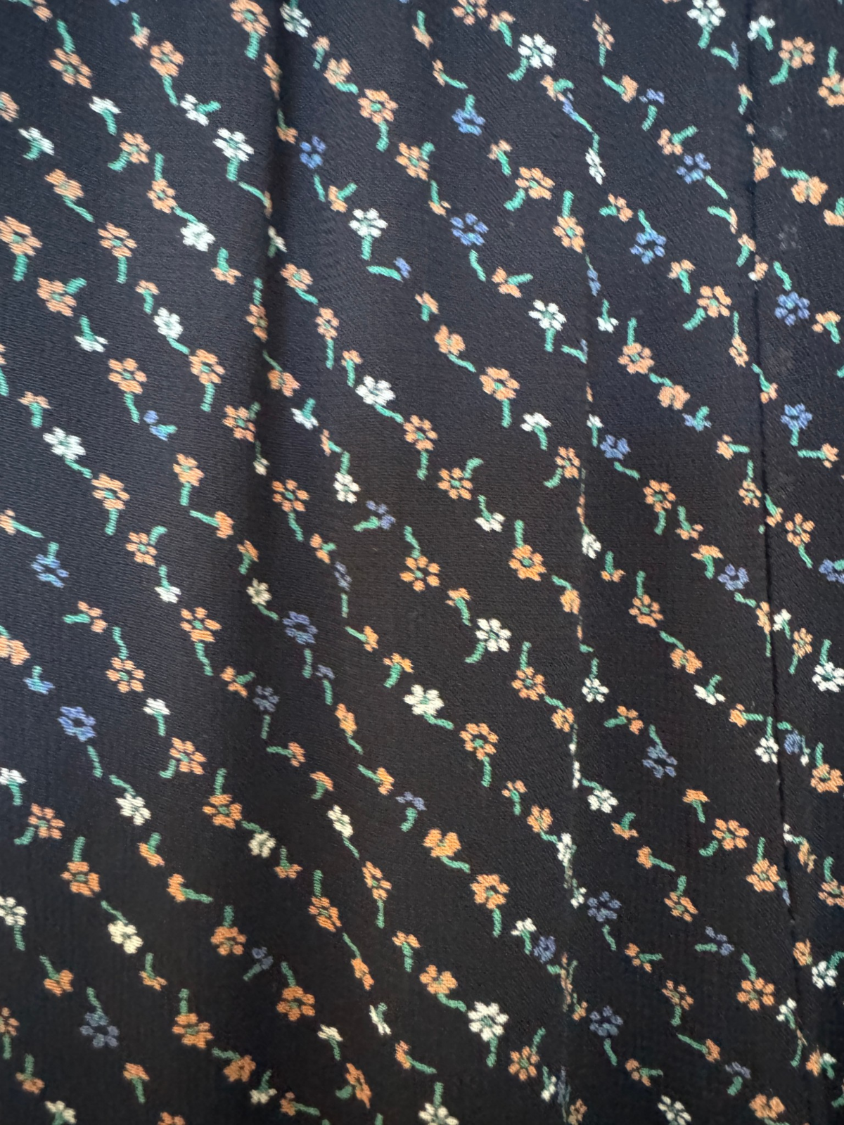 GANNI Black Floral Pants | Sz 36, Georgette, Wide Leg, High Waist, Elastic Waist