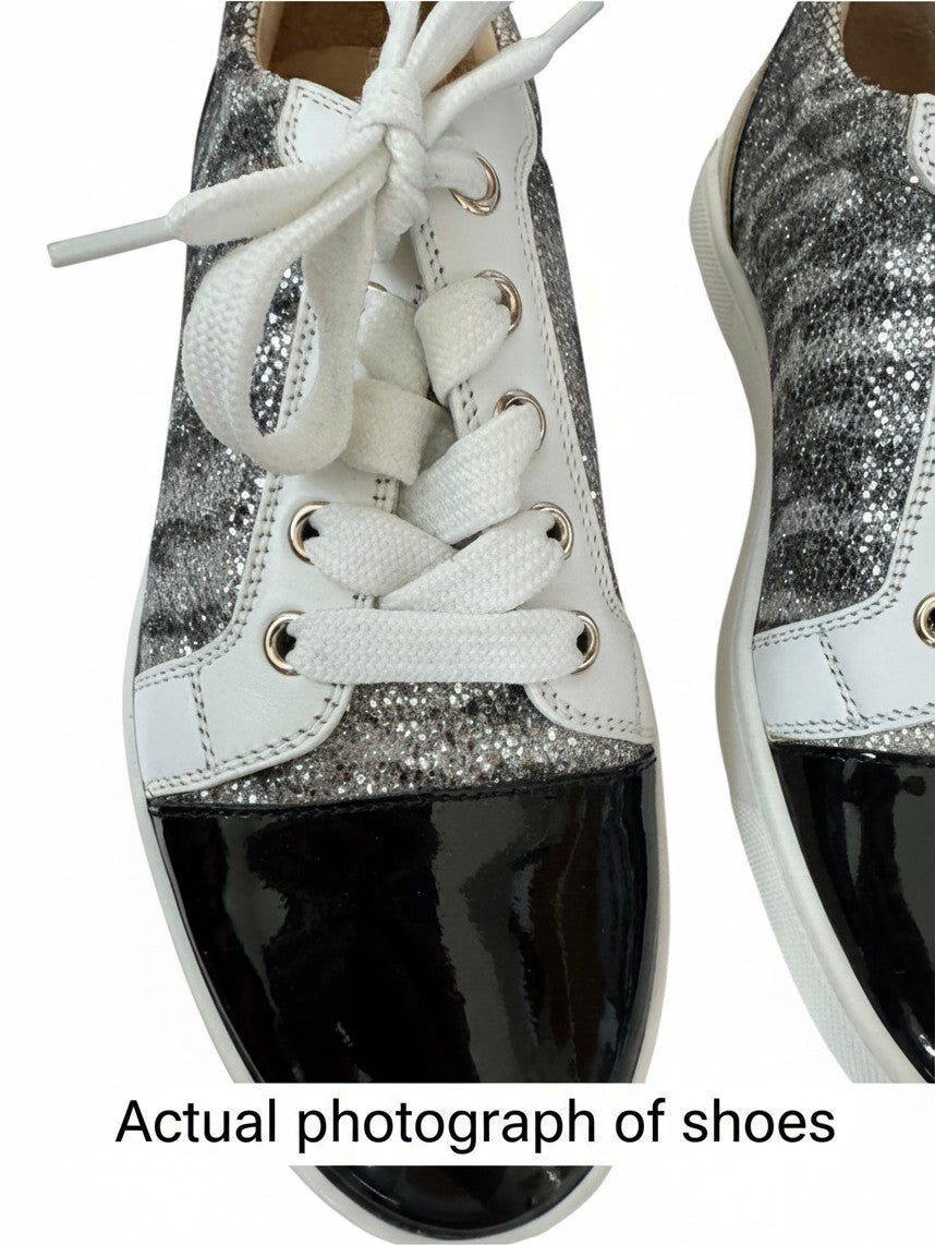 Christian Louboutin Gondoliere Sneakers | Sz 35, New, Patent Leather, Glitter