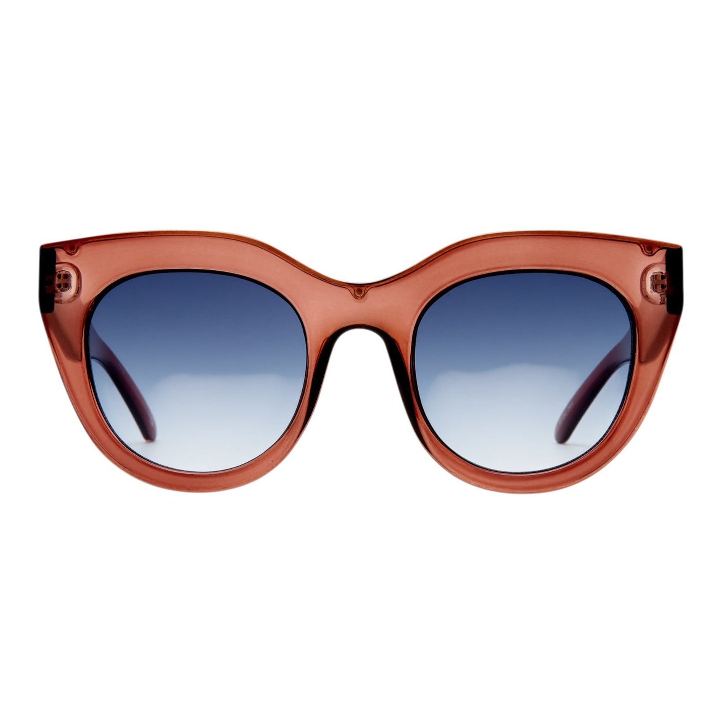 Le Specs Air Heart Sunglasses | Smokey Pink/Transparent, Cat Eye, Oversized