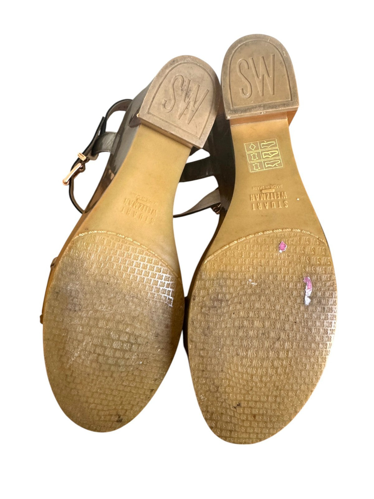 Stuart Weitzman Wedge Platform Sandal | Metallic, Wedge, Silver/Rose Gold