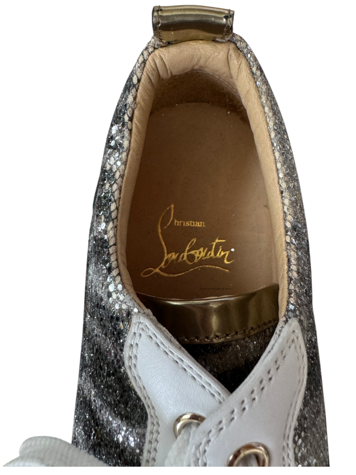 Christian Louboutin Gondoliere Sneakers | Sz 35, New, Patent Leather, Glitter