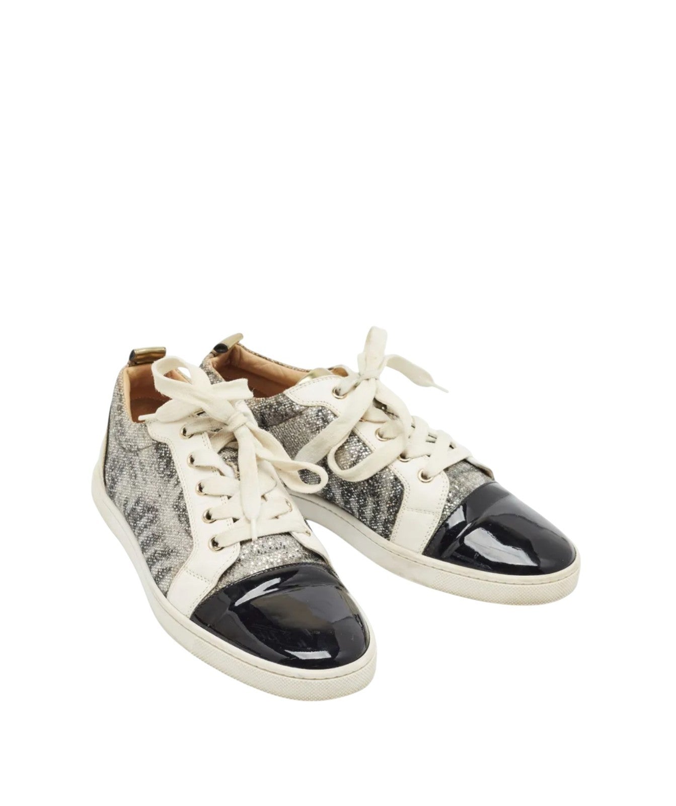 Christian Louboutin Gondoliere Sneakers | Sz 35, New, Patent Leather, Glitter