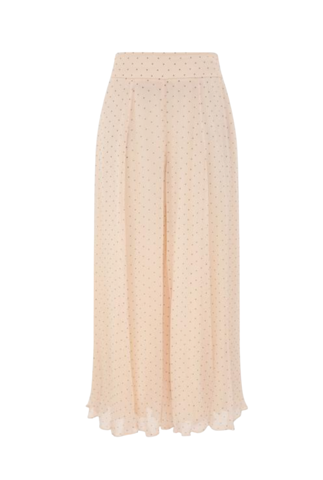 Zimmermann Hypnotic Cascading Culotte | Cream Dot, Wide Leg Pants, High Waist
