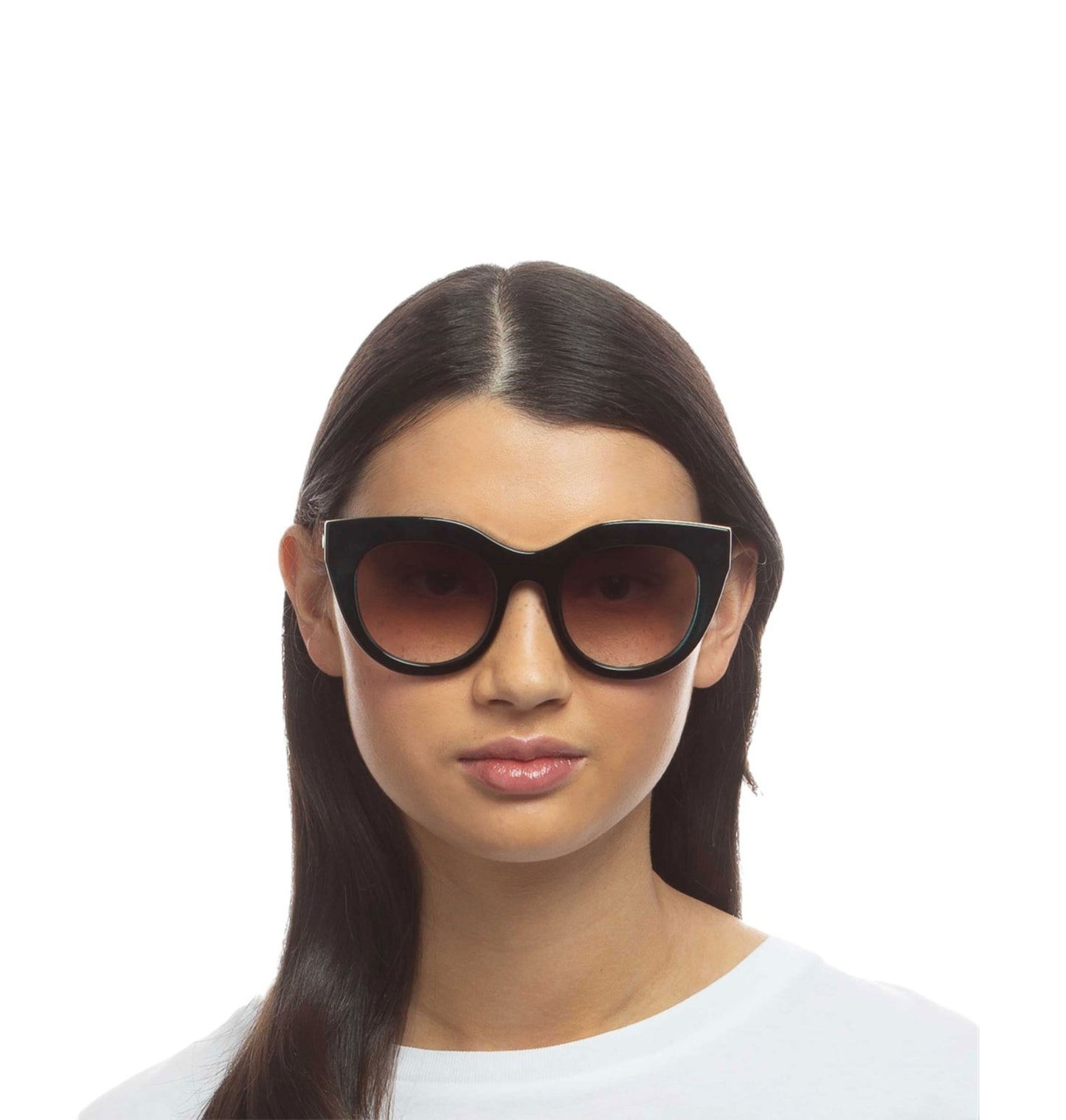 Le Specs Air Heart Sunglasses | Emerald/Green, Cat Eye, Oversized, Acetate/Metal