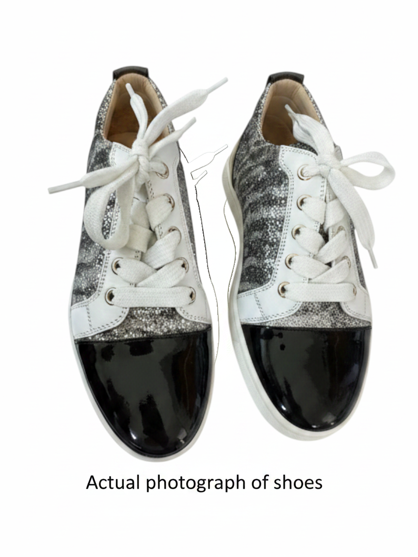 Christian Louboutin Gondoliere Sneakers | Sz 35, New, Patent Leather, Glitter