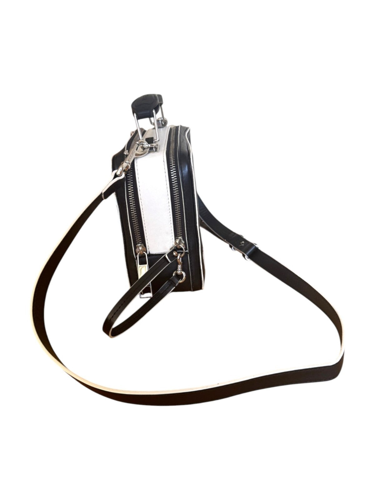Marc Jacobs The Box Bag | Crossbody/Shoulder, Black & White, Leather, Top Handle