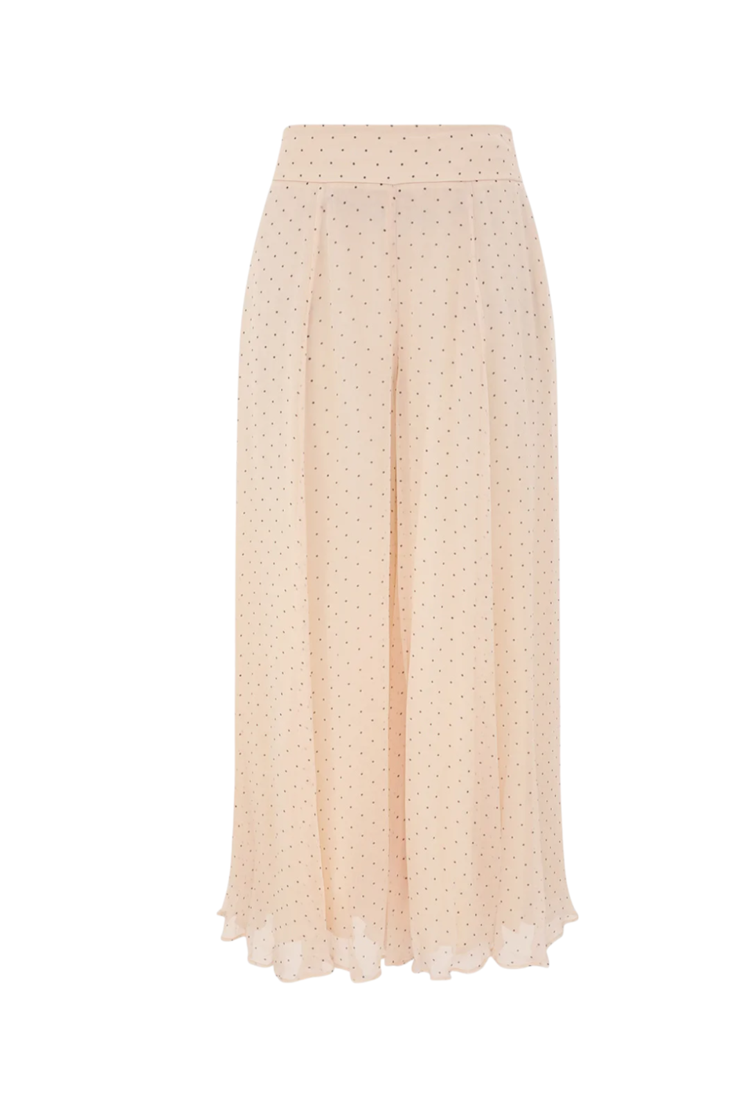 Zimmermann Hypnotic Cascading Culotte | Cream Dot, Wide Leg Pants, High Waist