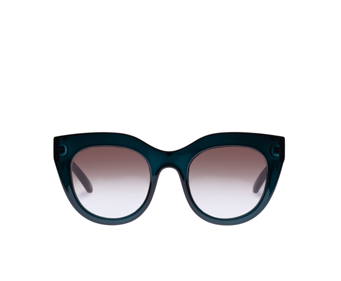 Le Specs Air Heart Sunglasses | Emerald/Green, Cat Eye, Oversized, Acetate/Metal