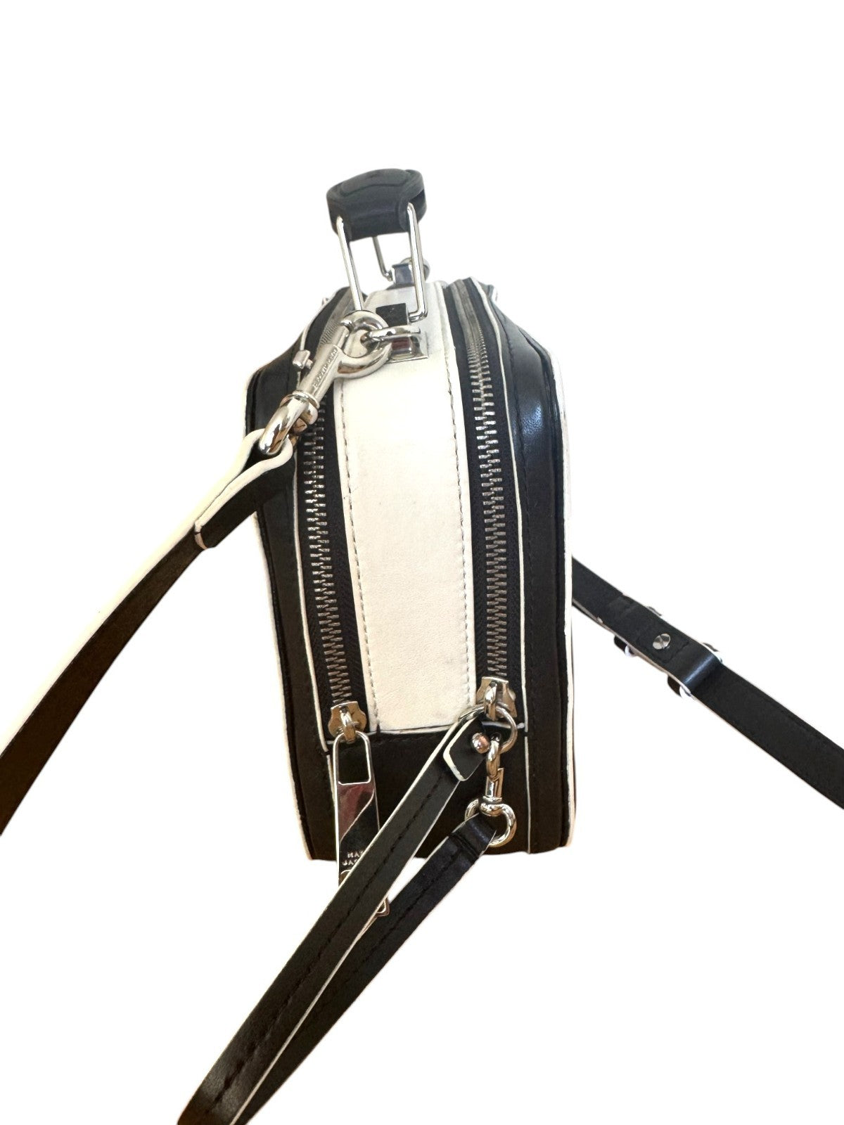 Marc Jacobs The Box Bag | Crossbody/Shoulder, Black & White, Leather, Top Handle