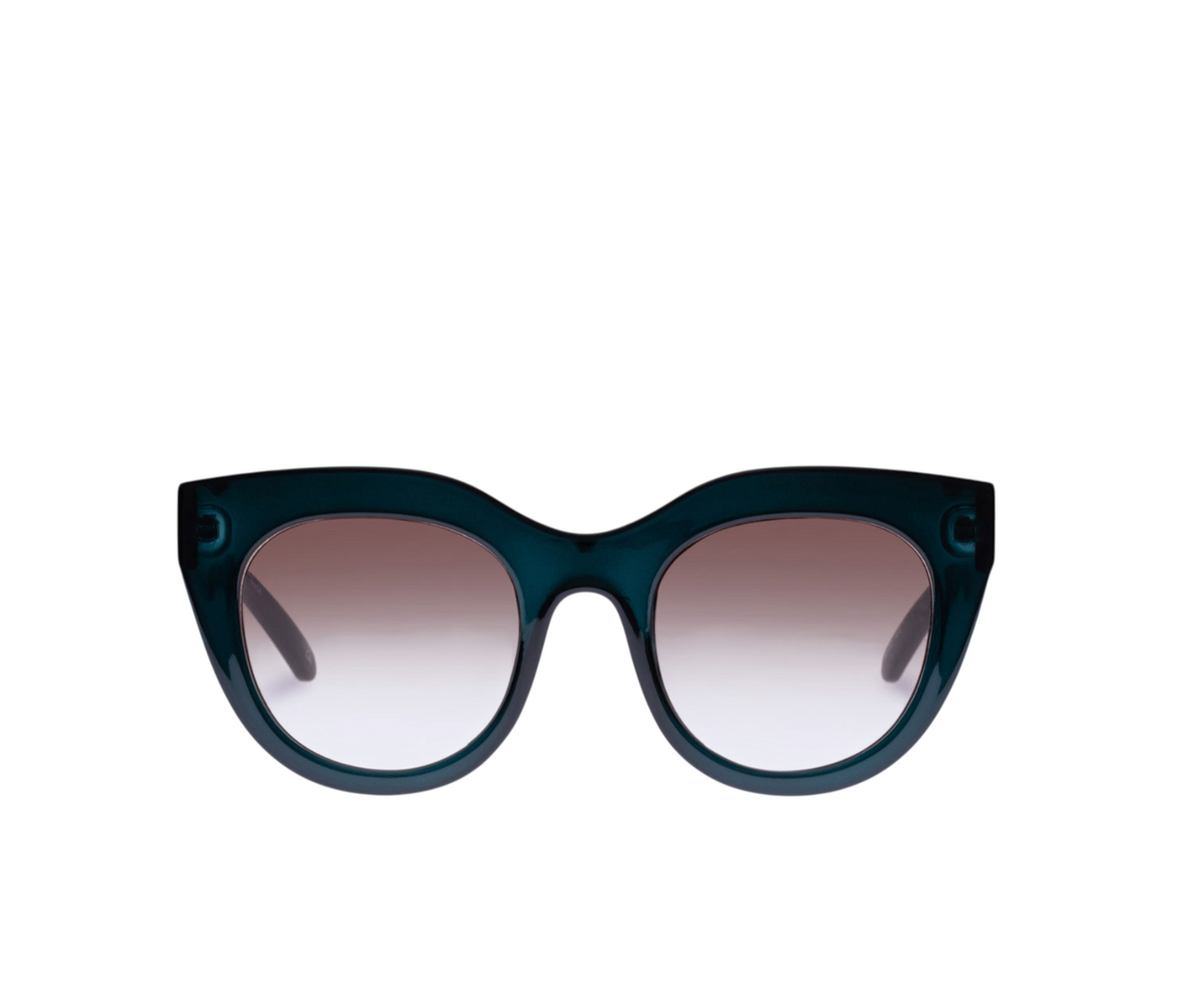 Le Specs Air Heart Sunglasses | Emerald/Green, Cat Eye, Oversized, Acetate/Metal