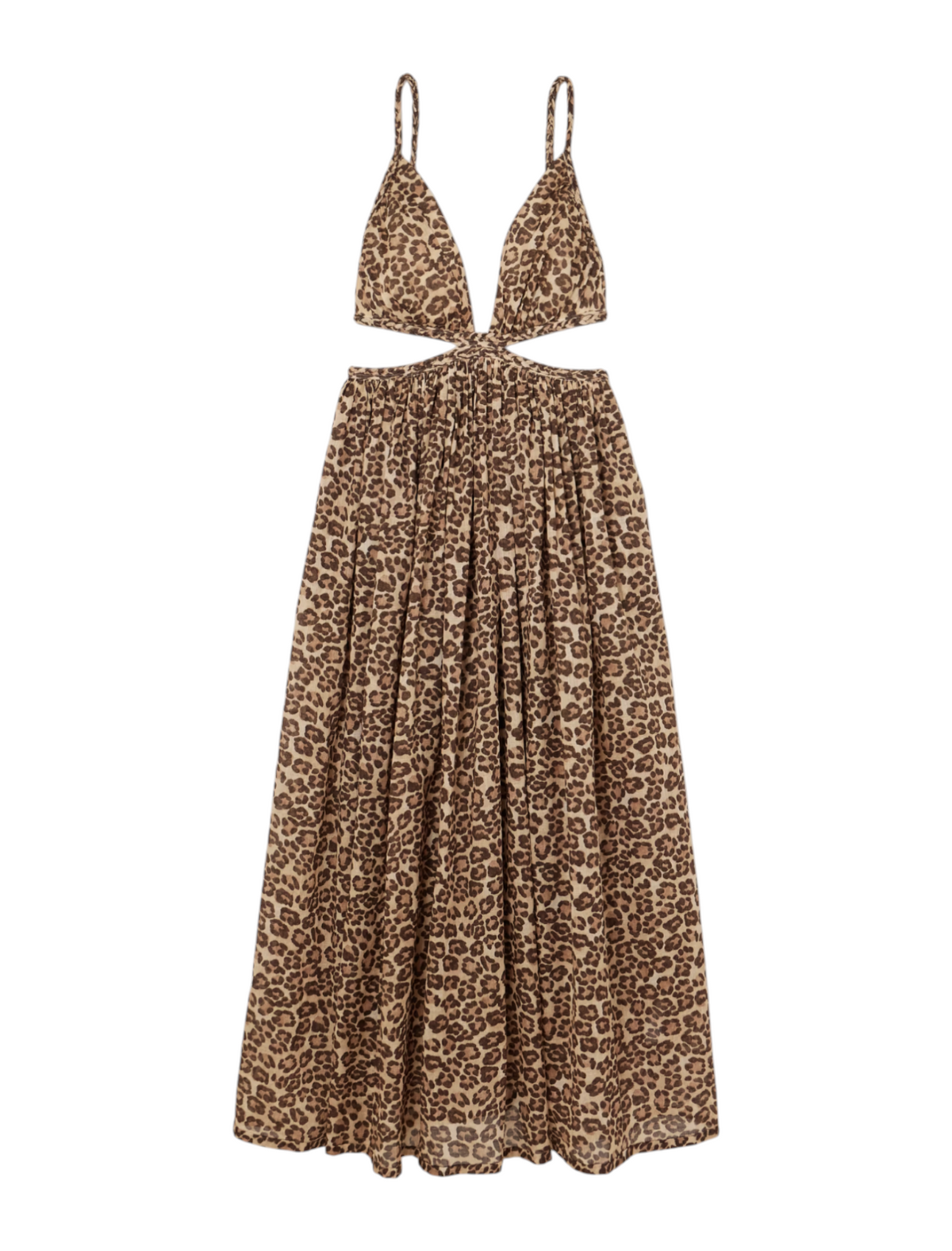 Zimmermann Wanderlust Braid Trim Dress |Leopard Print, Cut Out, Backless
